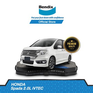 Bendix ผ้าเบรค HONDA Stepwagon Spada 2.0L iVTEC (ปี 2013-ขึ้นไป)ดิสเบรคหน้า+ดิสเบรคหลัง (DB1843,DB1847)