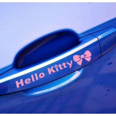 สติ๊กเกอร์ลาย-hello-kitty-car-stickers