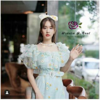 Widelia@real Maxidress แม็กซี่เดรสปาดไหล่แสนสวย สวยหรูแค่ไหนถามใจดูคุณขาาา ตัวนี้สวยมากๆน่ารักสุดๆ