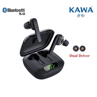 หูฟังบลูทูธ 5.0 Kawa L50 Dual Driver กันน้ำ tws เสียงดี เบสหนัก หูฟังไร้สาย