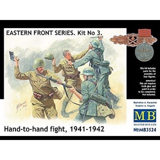 โมเดลประกอบฟิกเกอร์ทหาร Master Box 1/35MB3524 Eastern Front Series. Kit № 3. Hand-to-hand fight, 1941-1942 /