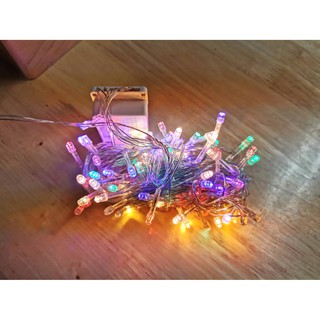 ไฟประดับ led ไฟปีใหม่ ไฟกระพริบ led 100 ดวง ไฟตกแต่ง 100 led ยาว 10m  ไฟคริสมาสต์