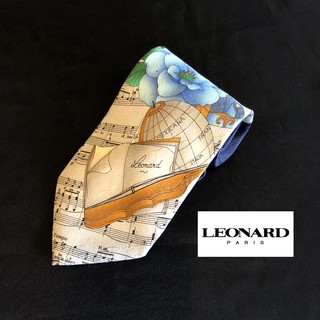 Necktie เนคไทแบรนด์เนม Leonard ของแท้ มือสอง สภาพดี ราคาถูก