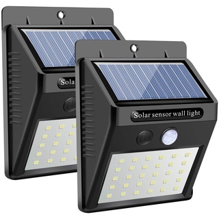 Solar Powered LED Wall Light ไฟเซ็นเซอร์ ชาร์จโซล่า ประหยัดค่าไฟ ติดหน้าบ้าน ทางเดิน โรงรถฯ