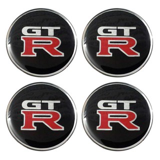 43mm. สติกเกอร์ GTR สีดำ สติกเกอร์ติดดุมล้อ สติกเกอร์เรซิ่น กว้าง 43 มิล.(4.3เซนติเมตร)