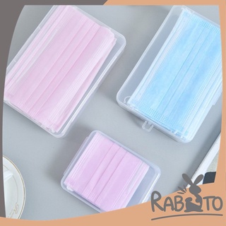 【CC32】Rabito กล่องเก็บแมส กล่องใส่หน้ากากอนามัย กล่องพาสปอร์ต สไตล์มินิมอล พกพา กล่องใส่แมส กล่องใส กันเปื้อน