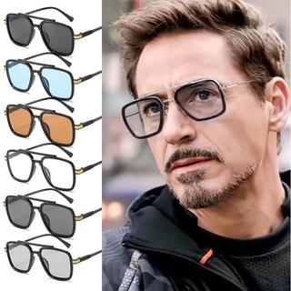 แว่นตากันแดด ทรงสี่เหลี่ยม ลาย Avengers Tony Stark Flight 3 เฉดสี สําหรับผู้ชาย