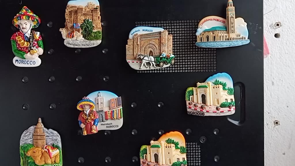 แม่เหล็กติดตู้เย็นนานาชาติสามมิติ-รูปเมืองมาราเกช-โมร็อกโก-3d-fridge-magnet-marrakesh-morocco