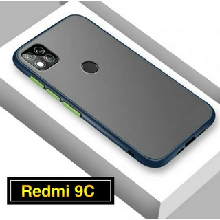 ส่งจากไทย CaseXiaomi Redmi 9C เคสเสี่ยวมี่ เรดมี9C เคสกันกระแทก ขอบนิ่มหลังแข็ง ปุ่มสีหลังขุ่น