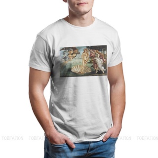 เสื้อยืดสีขาวผู้หญิง - ผู้ชายตํานานเทพเจ้ากรีก Ofertas สัญลักษณ์ Sandro Botticelli กําเนิดของวีนัสก