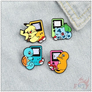 ★ Anime：Pokemon GO - Game Machine Series 01 Brooches ★ 1Pc Pikachu / Charmander / Bulbasaur / Squirtle Fashion Doodle Enamel Pins Backpack Button Badge Brooch