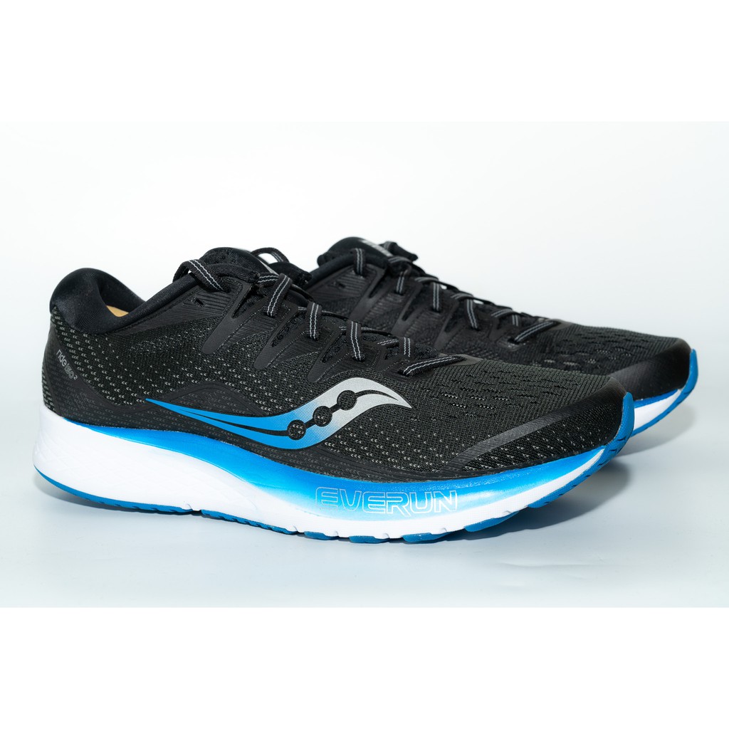 Saucony Ride ISO 2 Black Support Running Shoes Shopee Thailand