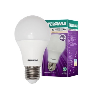 Chaixing Home หลอดไฟLED 5วัตต์ Warm White SYLAVANIA Eco Toledo รุ่น LED A60 5W E27 WW V2 กำลัง 5W สีขาว