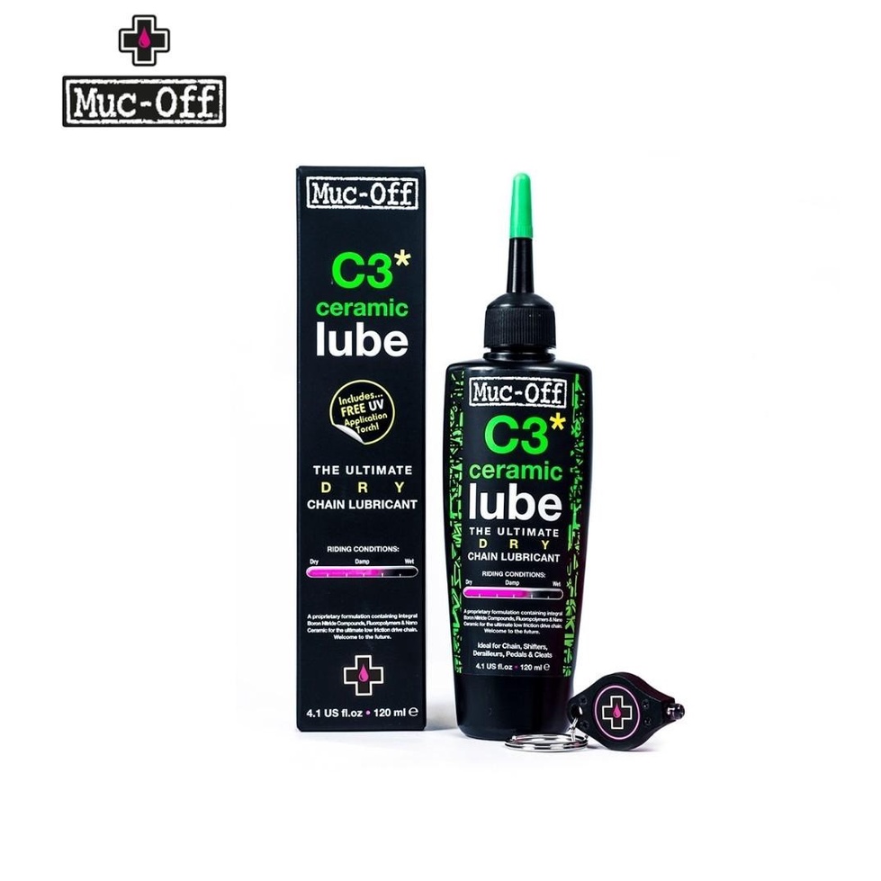 ภาพหน้าปกสินค้าน้ำมันหยอดโซ่ Muc-Off C3 Ceramic Lube มีไฟตรวจเช็คการหยอดโซ่ในกล่อง จากร้าน bikehub บน Shopee