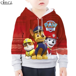 เสื้อกันหนาว มีฮู้ด ลาย CLOOCL PAW Patrol สวมใส่สบาย แฟชั่นสําหรับเด็ก