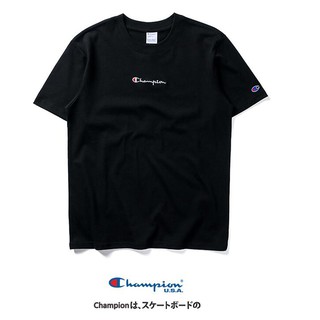 [100% Cotton] เสื้อยืดแขนสั้นปักลาย Champion