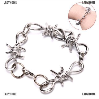 ภาพหน้าปกสินค้า【ladyhome】สร้อยข้อมือ กําไลข้อมือ สายโซ่ สเตนเลส สีเงิน ที่เกี่ยวข้อง