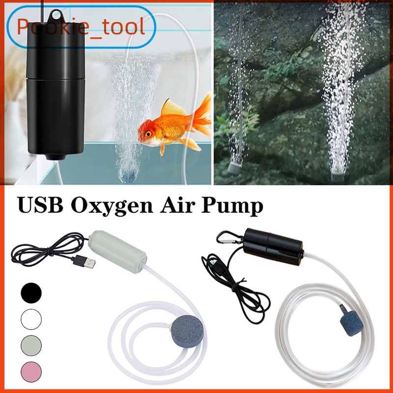 ภาพหน้าปกสินค้าพร้อมส่ง ปั๊มลม ตู้ปลาและอุปกรณ์เสริม USB ออกซิเจนปั๊มลมปิดเสียงประหยัดพลังงานอุปกรณ์แบบพกพามินิน้ำ