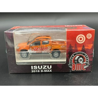 BM Creations 1/64 Isuzu D-Max 2018 - Orange with Sticker w/ Accessory Pack
