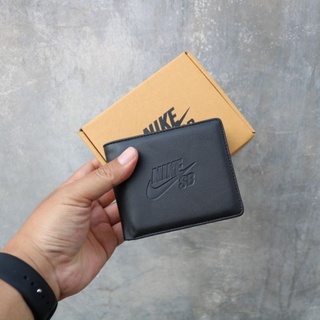 Nike Sb กระเป๋าสตางค์ สีดํา คุณภาพสูง