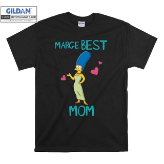 เสื้อผ้าผชGildan เสื้อยืด โอเวอร์ไซซ์ พิมพ์ลาย Marge The Simpson Best Mom สําหรับเด็ก Unisex 6987S-5XL