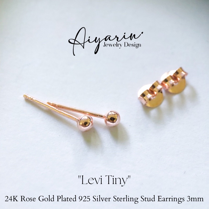 levi-tiny-3mm-24k-rose-gold-plated-925-silver-sterling
