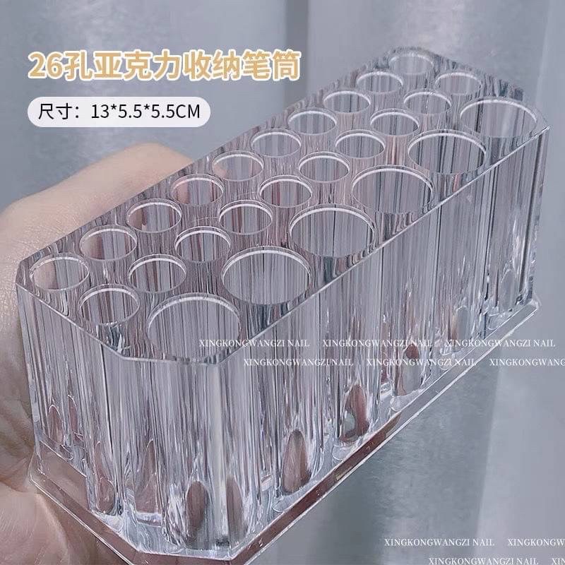 พร้อมส่ง-แท่นอะคริลิควางพู่กัน-อุปกรณ์ทำเล็บ