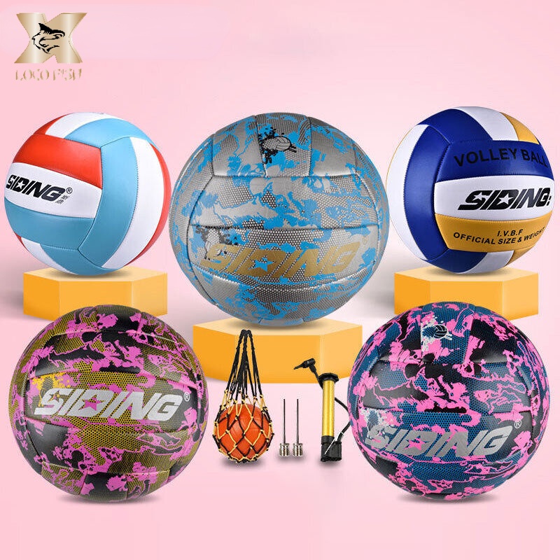 ภาพหน้าปกสินค้าLOCO FISH วอลเล่ย์บอลสำหรับนักเรียน วอลเล่ย์บอล มาตรฐานเบอร์5 มีให้เลือก6สี ใช้สำหรับ ซ้อม แข่ง สอบ แถมตาข่ายกับเข็มสูดลม