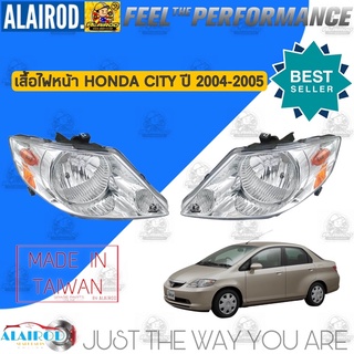 ไฟหน้า Honda City ปี 2003-2005 เสื้อไฟหน้า ฮอนด้า ซิตี้ แยกขายเป็นข้าง