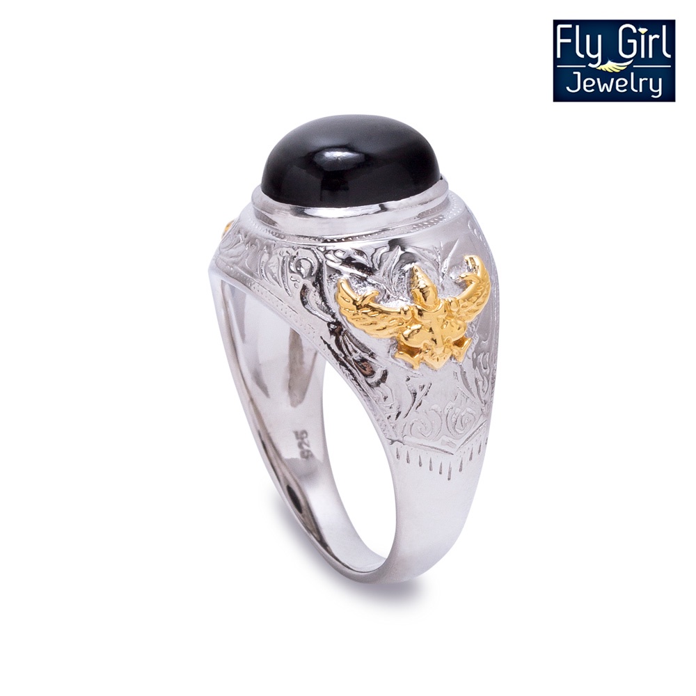 แหวนครุฑนิลแท้-garuda-ring-onyx-for-men