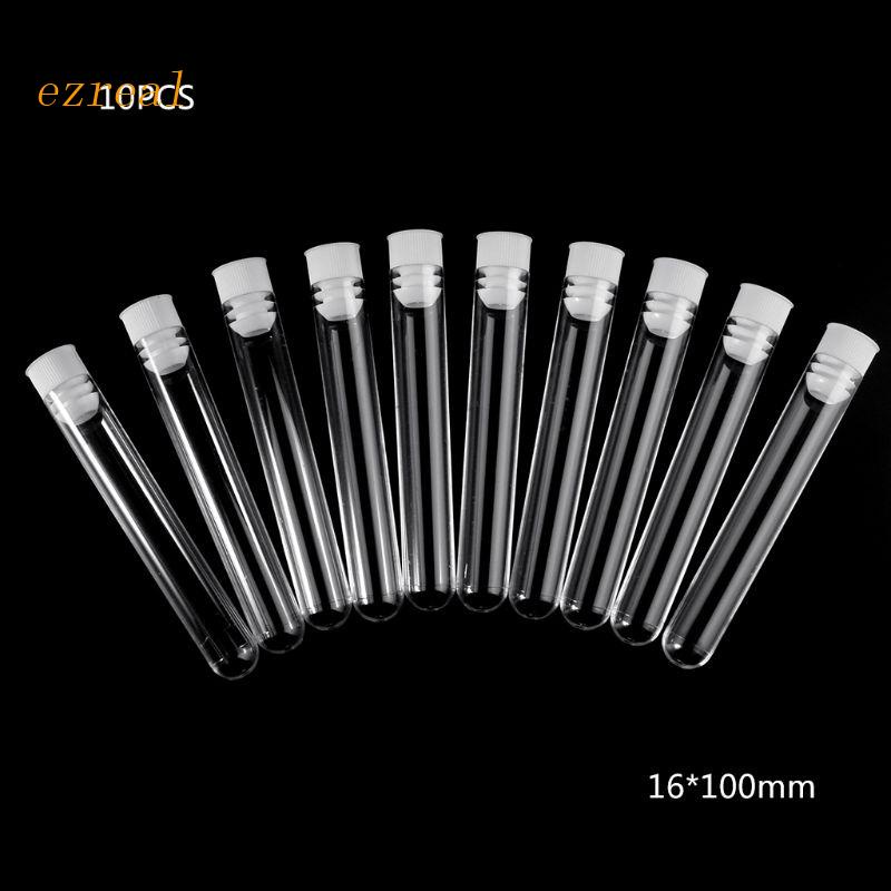 Ez หลอดทดลองใส เป็นมิตรกับสิ่งแวดล้อม พร้อมฝาปิด 16x100 มม. สําหรับห้อง ...