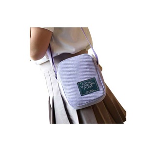 โปรโมชั่น : GUCSELECTEDB232 กระเป๋าผ้าสะพายข้าง ป้ายLIVING TRAVELING SHARE