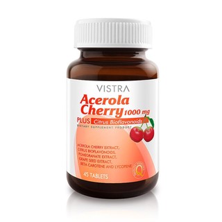 ภาพหน้าปกสินค้าAcerola Cherry 1000 mg 45 เม็ด (1 ขวด) วิสทร้า อะเซโรลาเชอร์รี่ 1000 มก ที่เกี่ยวข้อง