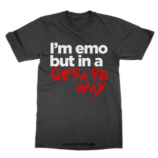 【🔥🔥】เสื้อยืดแขนสั้น ผ้าฝ้าย 100% พิมพ์ลาย IM Emo But In A Gerard Way Uni My Chemical Romance แฟชั่นฤดูร้อน สําหรับผู้