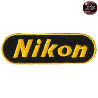 สินค้า อาร์มติดเสื้อ Nikon #ตัวรีดติดเสื้อNikon  #อาร์มรีดติดเสื้อNikon #อาร์มปักติดเสื้อNikon