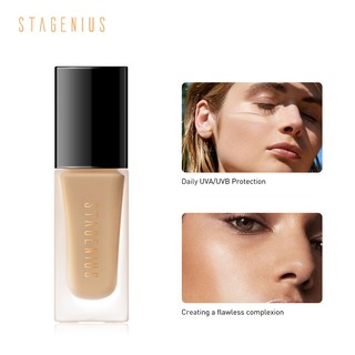 STAGENIUS รองพื้น สีนู้ด สไตล์ธรรมชาติ ควบคุมความมัน นาน 18 ชม.