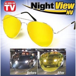 แว่นสายตา-ขับรถกลางคืน-แว่นตาขับรถ-แว่นสำหรับขับรถตอนกลางคืนและป้องกันแสง-uvแว่นตาลดแสงสะท้อนของนักบินรุ่น-night-view