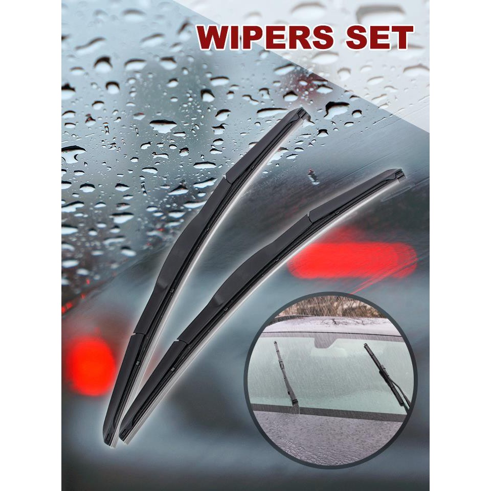 ที่ปัดน้ำฝน-ยางปัดน้ำฝน-ใบปัดน้ำฝน-ก้านปัดน้ำฝน-แพ็คคู่-windshield-wipers