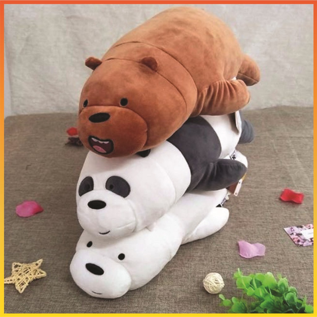 30cm-40cm-50cm-we-bare-bears-pillow-stuffed-plush-toy-doll-sleeping-standing-crawling-child-figurine-slave-bear-pillow