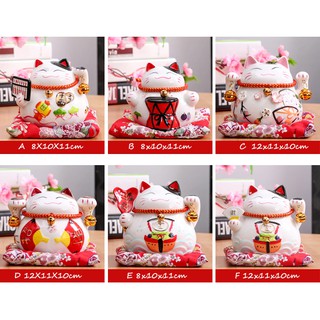 Tamako Lucky Cat | แมวกวักญี่ปุ่น แมวกวักทรัพย์ แมวนำโชคลาภ เงินทอง เรียกลูกค้า ของขวัญ ตกแต่ง ขนาด 4.5 นิ้ว