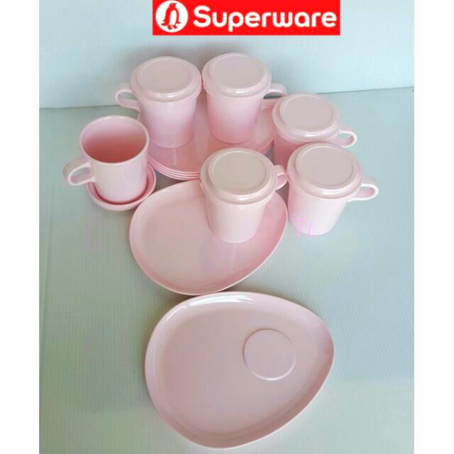 แก้วกาแฟจัดเบรค-18ชิ้น-สีโอลด์โรส