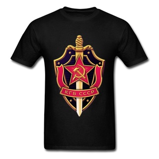 T-shirt  เสื้อยืด พิมพ์ลายโลโก้ KGB Sword Power สีขาว สีดํา สําหรับผู้ชายS-5XL