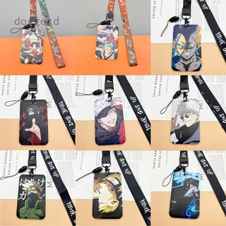 Doggerd ใหม่ กระเป๋าใส่บัตร PVC ลายการ์ตูนอนิเมะนารูโตะ ดราก้อนบอล วันพีช พร้อมสายคล้องคอ และช่องใส่บัตรประจําตัว สําหรับนักเรียน