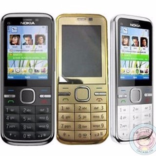 โทรศัพท์มือถือโนเกียปุ่มกด NOKIA  C5 (สีทอง) 3G/4G รุ่นใหม่2020  รองรับภาษาไทย
