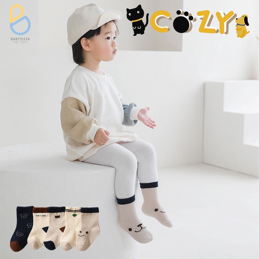 ถุงเท้าเด็ก-babysista-รุ่น-cozy-พร้อมส่ง-มีราคาขายส่ง