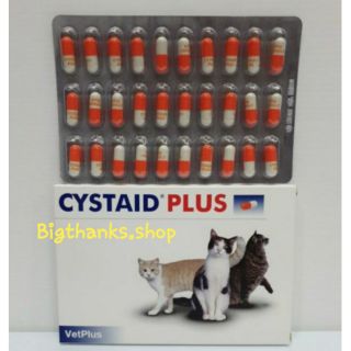 Cystaid plus หมดอายุ 03/2025  30 เม็ด อาหารเสริมโปรตีนสำหรับแมวอายุ 6 เดือนขึ้นไป