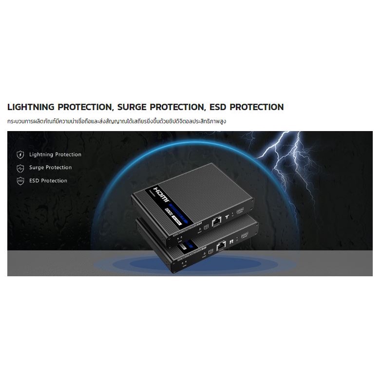 VANZEL ขยายสัญญาณระยะไกล 70 เมตร KVM POINT TO POINT EXTENDER HD รุ่น ...