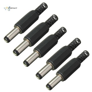 5PCS 5.5mm X 2.5mm Male DC Power Plug Socket Jack Adapter Adaptor Connector