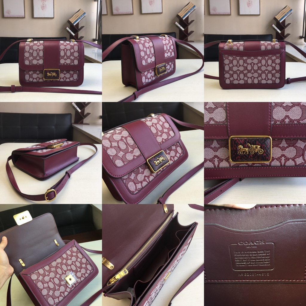 ลิลี่-แคนาดา-ช้อปปิ้ง-coach-3928-4615-c0712-c4691-alie-กระเป๋าสะพาย-jacquard-snakeskin-ผู้หญิง-กระเป๋าสะพายไหล่-สลิง