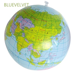 Bluevelvet ลูกโลกพีวีซี รูปแผนที่โลก ของเล่นเสริมการเรียนรู้ สำหรับเด็ก 40 ซม.